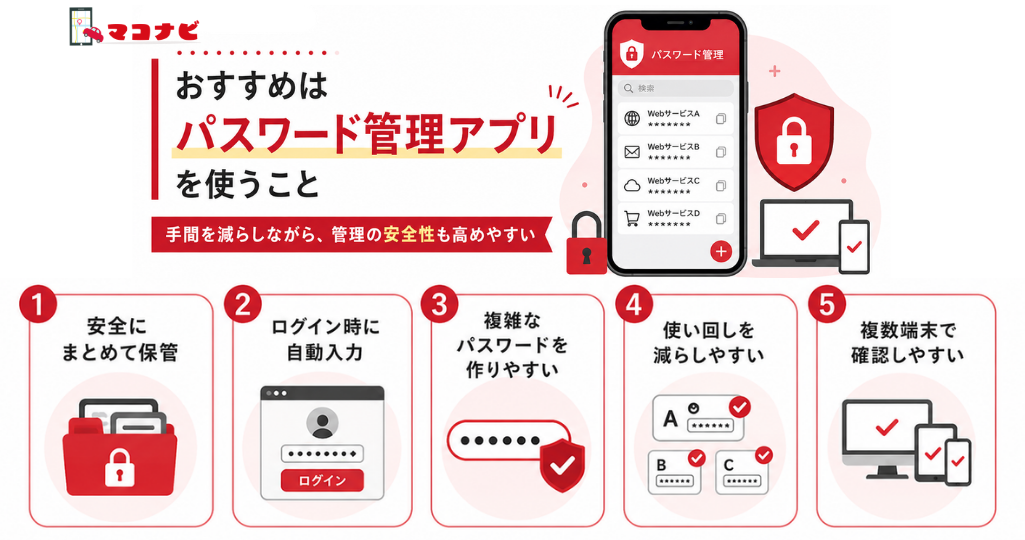 パスワード管理アプリをおすすめする画像